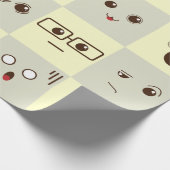 かわいい顔 ラッピングペーパー (角)