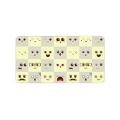 かわいい顔 ラベル (正面)