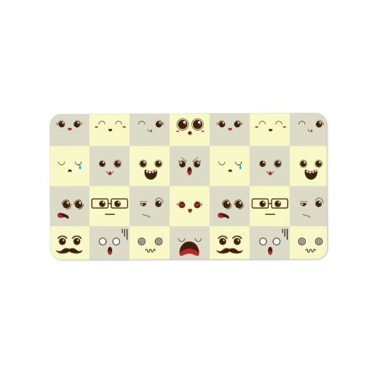 かわいい顔 ラベル (正面)