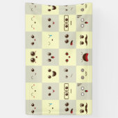 かわいい顔 横断幕 (縦)