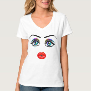 かわいい顔Tシャツ Tシャツ
