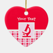 かわいい顕微鏡 セラミックオーナメント (裏面)