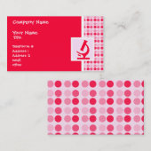 かわいい顕微鏡 名刺 (正面/裏面)