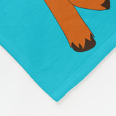 かわいい願いのトナカイのクリスマスのフリースブランケットを暖めて下さい フリースブランケット (角)