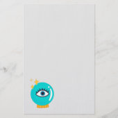 かわいい風変わりサードアイクリスタルボール 便箋 (正面)