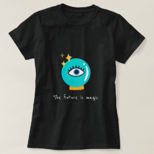 かわいい風変わりサードアイクリスタルボール Tシャツ