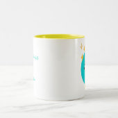 かわいい風変わり魔法クリスタルボールアイ ツートーンマグカップ (中央)