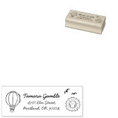 かわいい風船の子供用返信住所 ラバースタンプ (押印)