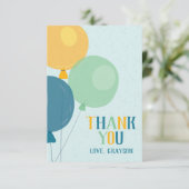 かわいい風船の感謝カード サンキューカード (スタンド正面)
