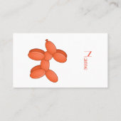 かわいい風船犬サンダーコーブ 名刺 (裏面)