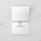 かわいい風船 ケーキ 男の子 女の子 誕生日 サンキュ― サンキューカード (内部)