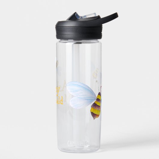かわいい飛んでいるのまわりにの子供たちが飲むボトル ウォーターボトル (左面)