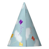 かわいい飛んでいるキートキッズタイムフライ誕生日 パーティーハット (裏面)