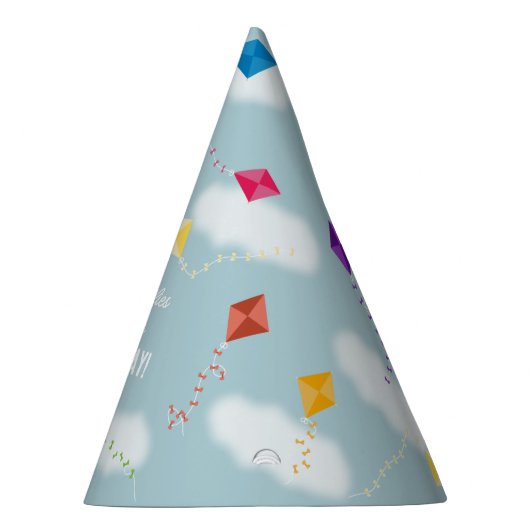 かわいい飛んでいるキートキッズタイムフライ誕生日 パーティーハット (右)