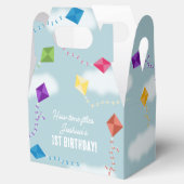 かわいい飛んでいるキートキッズタイムフライ誕生日 フェイバーボックス (オープン)