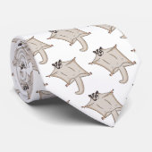 かわいい飛んでいるグライダー漫画イラストレーション ネクタイ (ロール)