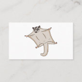 かわいい飛んでいるグライダー漫画イラストレーション 名刺 (裏面)