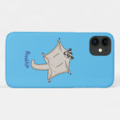 かわいい飛んでいるグライダー漫画イラストレーション Case-Mate iPhoneケース (裏面(横))