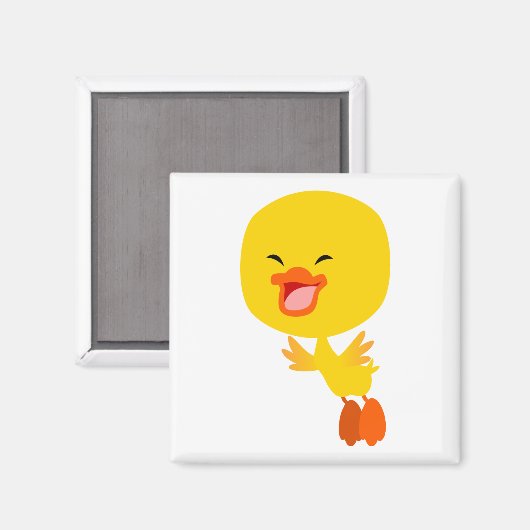 かわいい飛んでいるマンガのアヒル磁石 マグネット (正面/裏面)