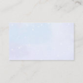 かわいい飛んでいる飛行機 名刺 (裏面)