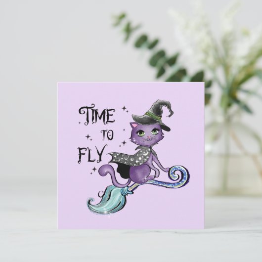 かわいい飛んでいる魔女猫 |飛行の時間 (スタンド正面)