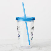 かわいい飛んでいる魔女猫 |飛行の時間 アクリルタンブラー (左)