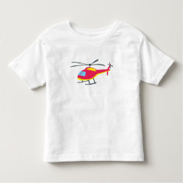 かわいい飛行ヘリコプターの子供用Tシャツ トドラーTシャツ