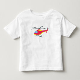 かわいい飛行ヘリコプターの幼児用Tシャツ トドラーTシャツ
