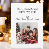 かわいい飛行機のクリスマスツリー、ミニマルな写真 シーズンカード