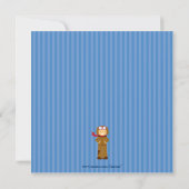 かわいい飛行機のパイロット少年誕生日パーティーの招待状 招待状 (裏面)