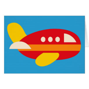 かわいい飛行機の交通機関のテーマはギフトをからかいます