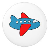 かわいい飛行機の子供部屋のドアおよび引出しはノブを引っ張ります セラミックノブ (正面)