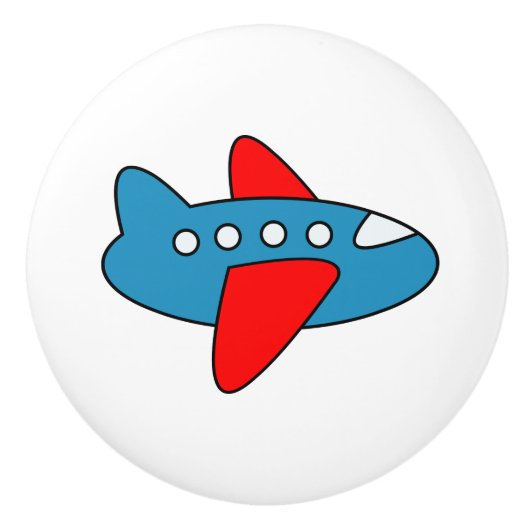 かわいい飛行機の子供部屋のドアおよび引出しはノブを引っ張ります セラミックノブ (正面)