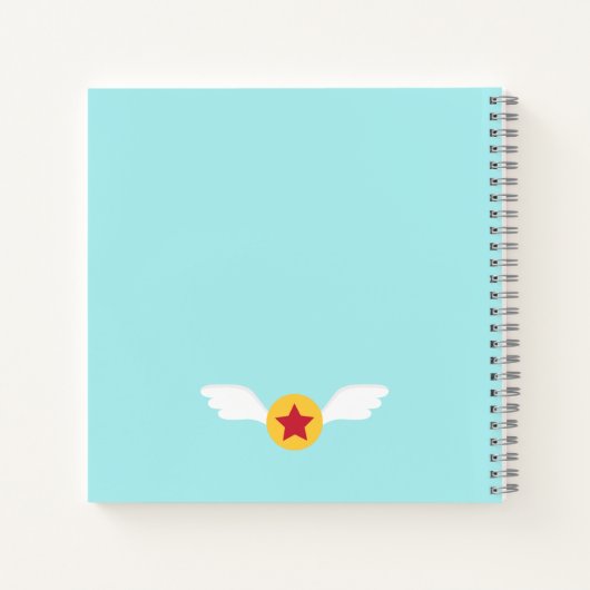 かわいい飛行機飛行機アドベンチャーボーイパーソナライズされた ノートブック (裏面)