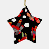 かわいい飛行機 セラミックオーナメント (右)