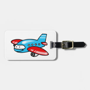 かわいい飛行機 ラゲッジタグ