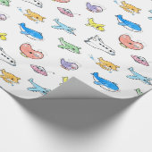 かわいい飛行機 ラッピングペーパー (角)