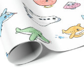 かわいい飛行機 ラッピングペーパー (ロールコーナー)