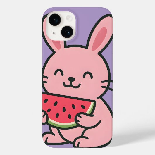 かわいい食べバニーのキャロットケース | かわいいラビ Case-Mate iPhoneケース (裏面)