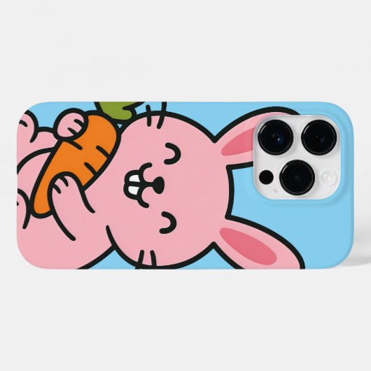 かわいい食べバニーのニンジン – かわいいウサギの電話C Case-Mate iPhoneケース (裏面 (横))
