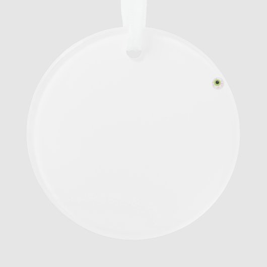 かわいい食べマウスのハロウィーン眼球カップケーキ オーナメント (裏面)