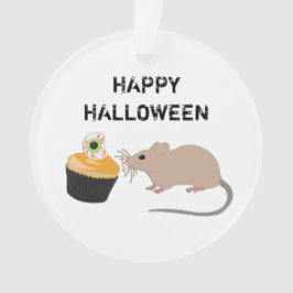 かわいい食べマウスのハロウィーン眼球カップケーキ オーナメント