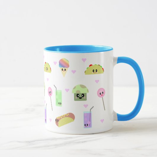 かわいい食べ物ピクニックマグカップ マグカップ (右)