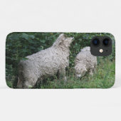 かわいい食べ羊の葉iPhoneケース Case-Mate iPhoneケース (裏面(横))