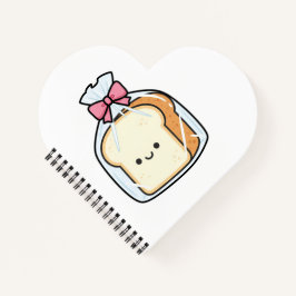 かわいい食パンのかわいいイラスト ノートブック