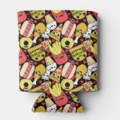 かわいい食品キャラクター パターン（の模様が）ある 缶クーラー (裏面)