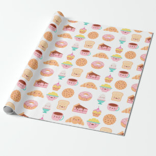 かわいい食品 ラッピングペーパー