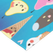 かわいい食糧キャラクターのclipart テーブルクロス (アングル)