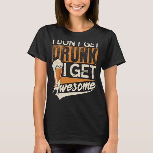 かわいい飲み物が無飲い素晴らし Tシャツ (正面)