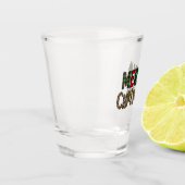 かわいい飲み物用品メリークリスマスツリーデザイン ショットグラス (左)